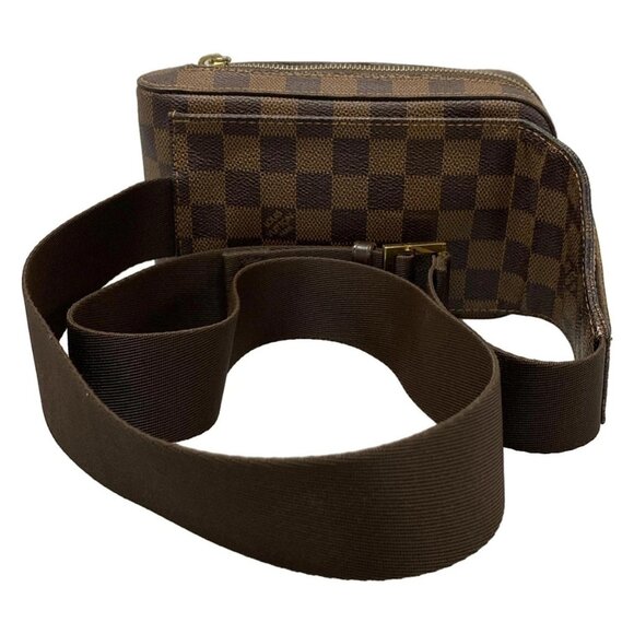 Auth LOUIS VUITTON Geronimos N51994 Ebene Damier CA0150 Bum Bag Damier Canvas - Picture 2 of 16
